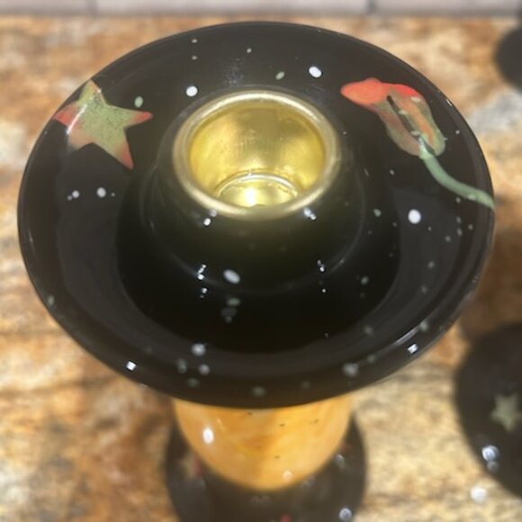 NWT 2 Vintage Susan Winget Halloween Witch Candle Holders Candlestick Holder - Picture 8 of 12